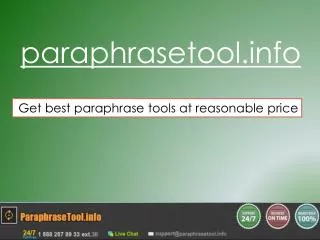 Paraphrase Tool