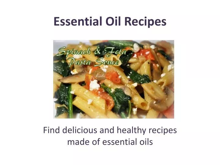 essential oil recipes