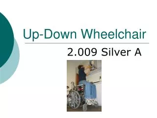 Up-Down Wheelchair