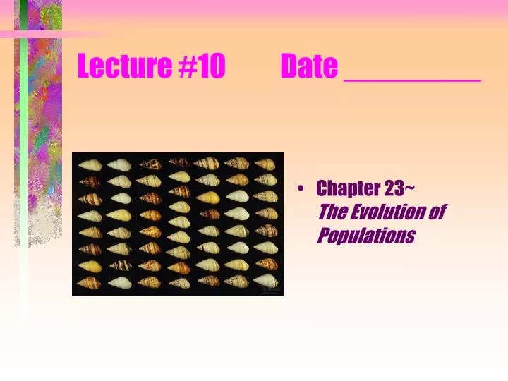 lecture 10 date