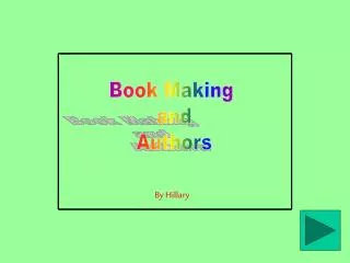 Book Making and Authors