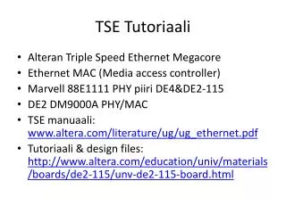 tse tutoriaali