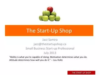The Start-Up Shop