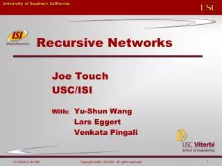 Recursive Networks
