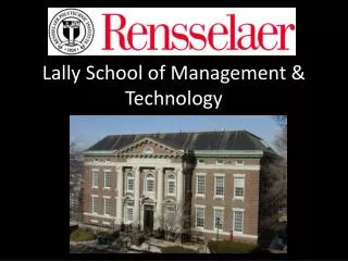 Lally School of Management &amp; Technology