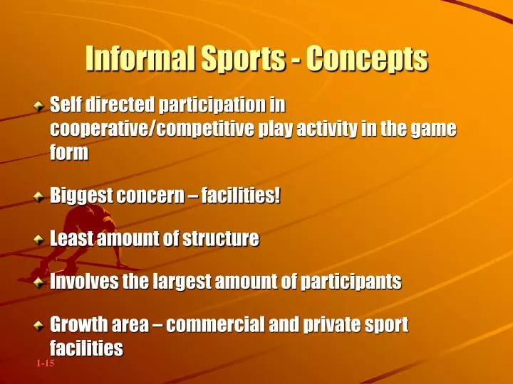 informal sports concepts