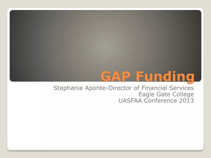 gap funding