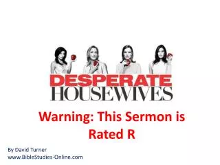 Warning: This Sermon is Rated R