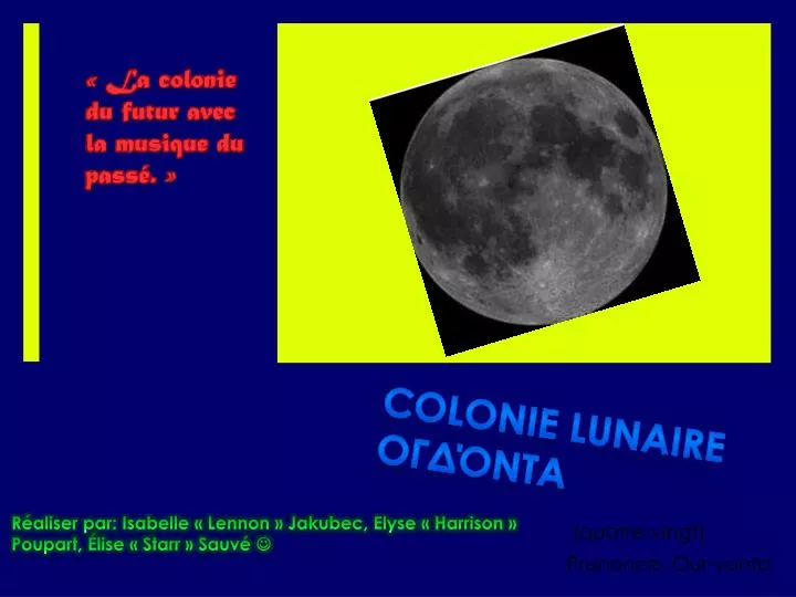 colonie lunaire