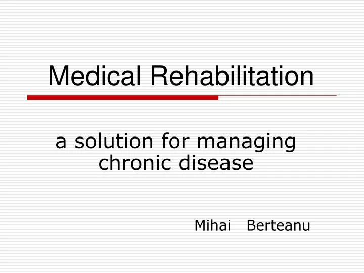 a solution for managing chronic disease