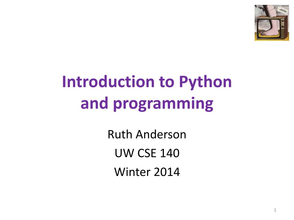 PPT - Introduction to Python and programming PowerPoint Presentation ...