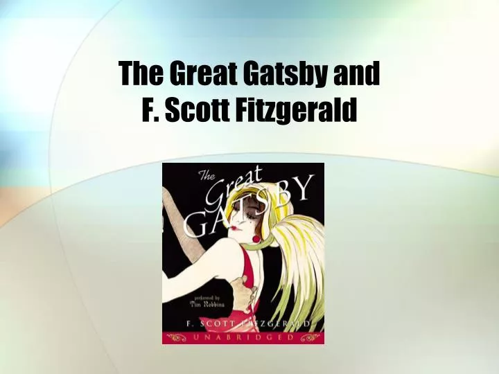 the great gatsby and f scott fitzgerald