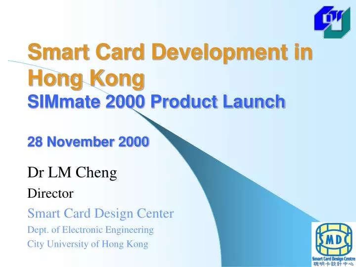 smart card development in hong kong simmate 2000 product launch 28 november 2000