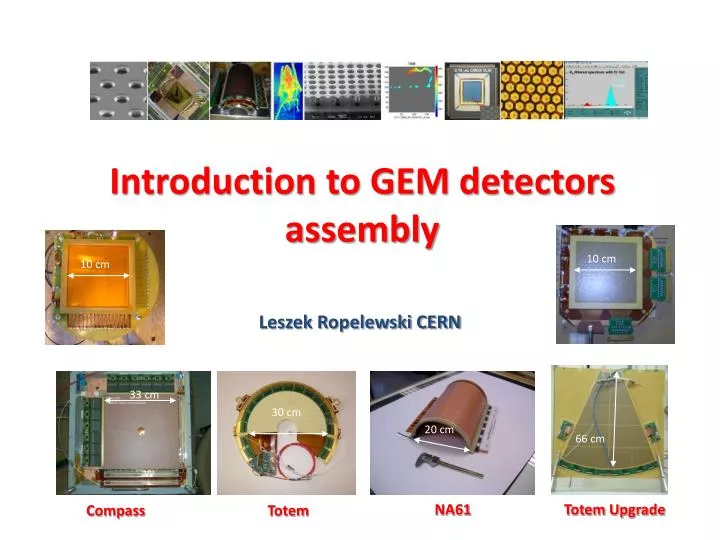introduction to gem detectors assembly
