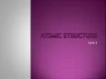 Atomic Structure - slide 1