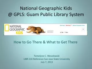 National Geographic Kids @ GPLS: Guam Public Library System