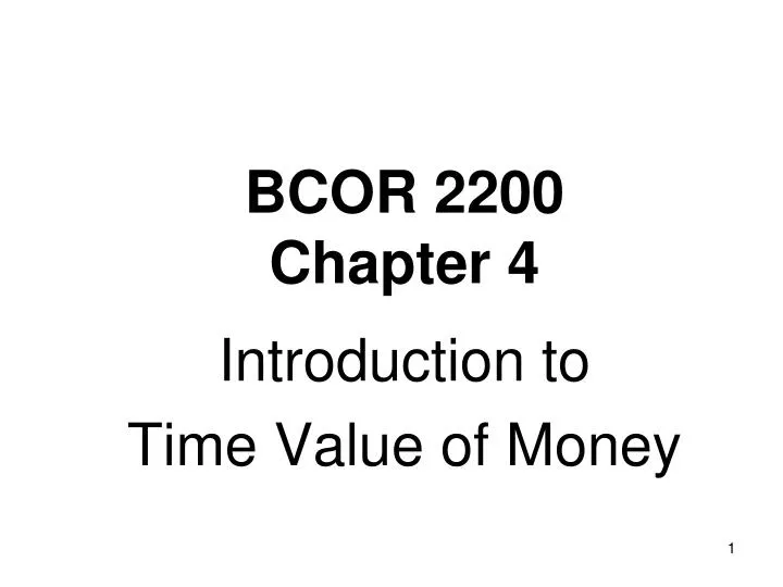 bcor 2200 chapter 4