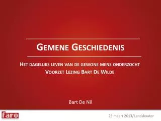gemene geschiedenis