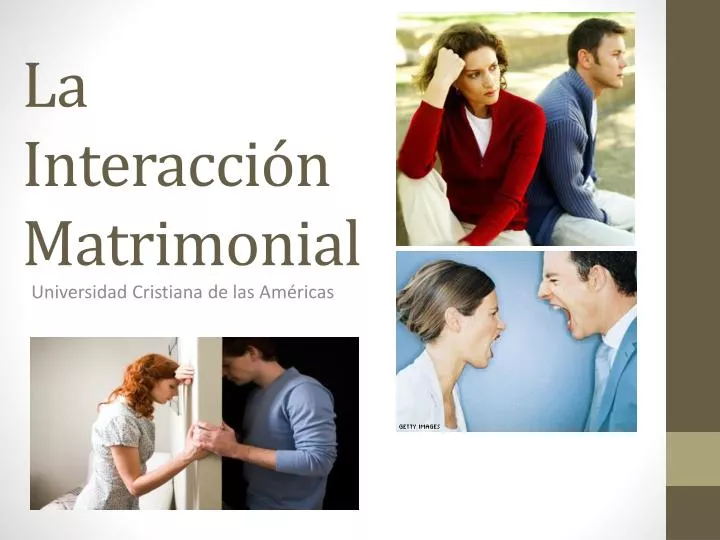 la interacci n matrimonial