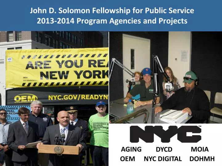 john d solomon fellowship for public service 2013 2014 program agencies and projects