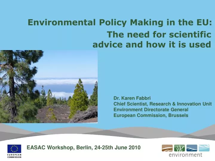 environmental policy making in the eu