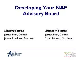 Developing Your NAF Advisory Board