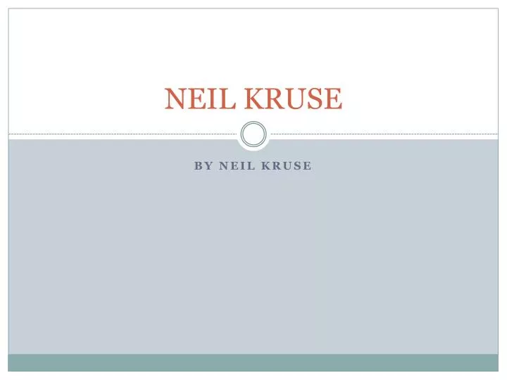 neil kruse