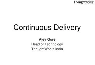 Continuous Delivery