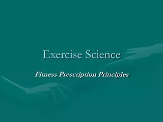 exercise science