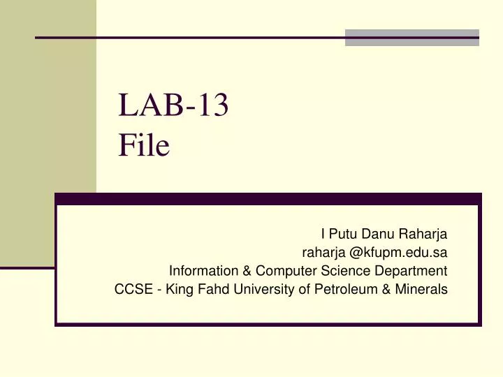 lab 13 file