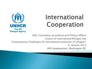 International Cooperation