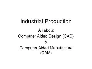 Industrial Production