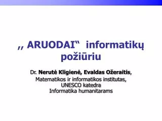 aruodai informatik po i riu
