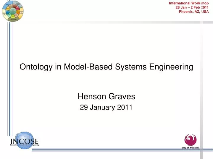 ontology in model based systems engineering