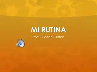 mi rutina