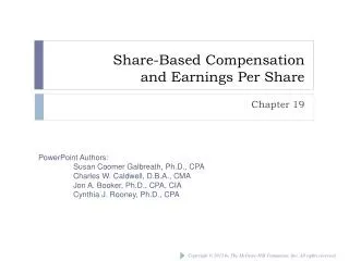 Share-Based Compensation and Earnings Per Share