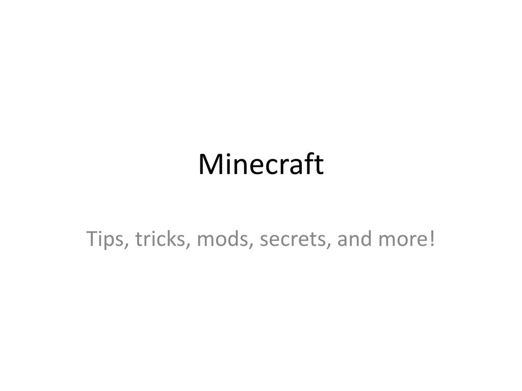PPT - Minecraft PowerPoint Presentation, free download - ID:3150625