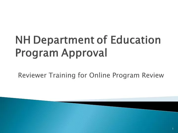 nh department of education program approval