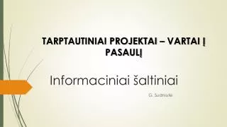 informaciniai altiniai