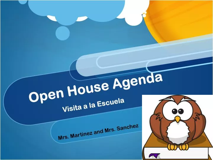 open house agenda
