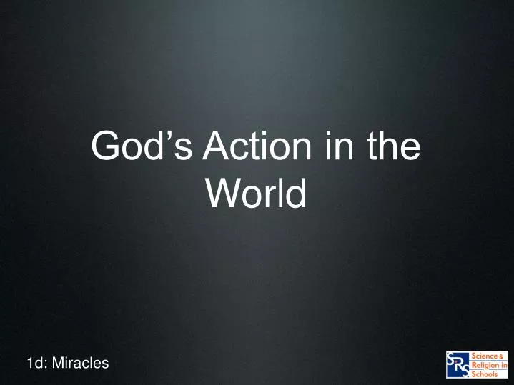 god s action in the world