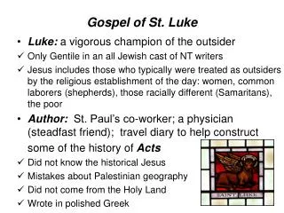Gospel of St. Luke