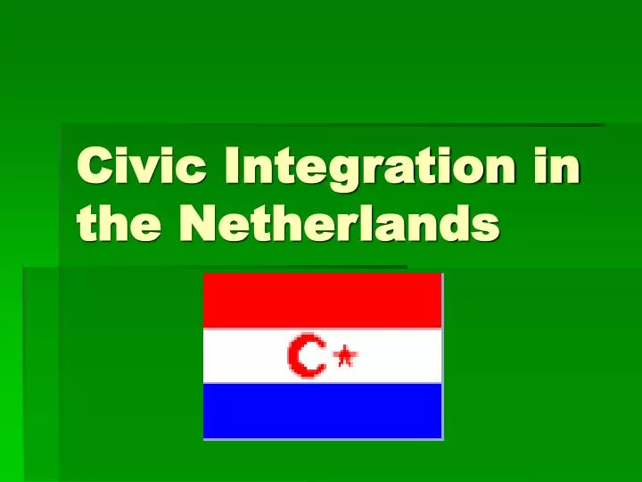 civic integration in the netherlands