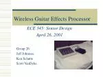 Wireless Guitar Effects Processor