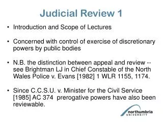 Judicial Review 1