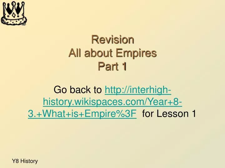 revision all about empires part 1