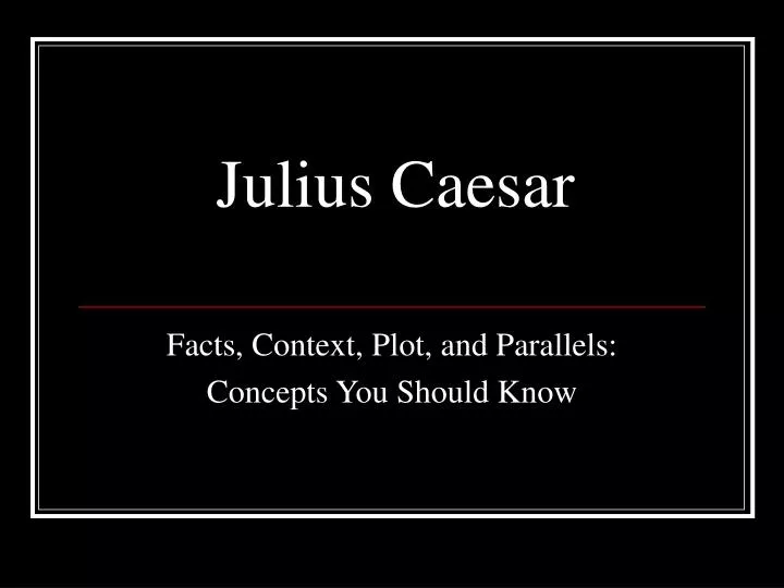 julius caesar