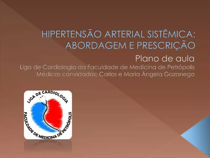 hipertens o arterial sist mica abordagem e prescri o