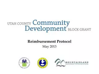 Reimbursement Protocol May 2013