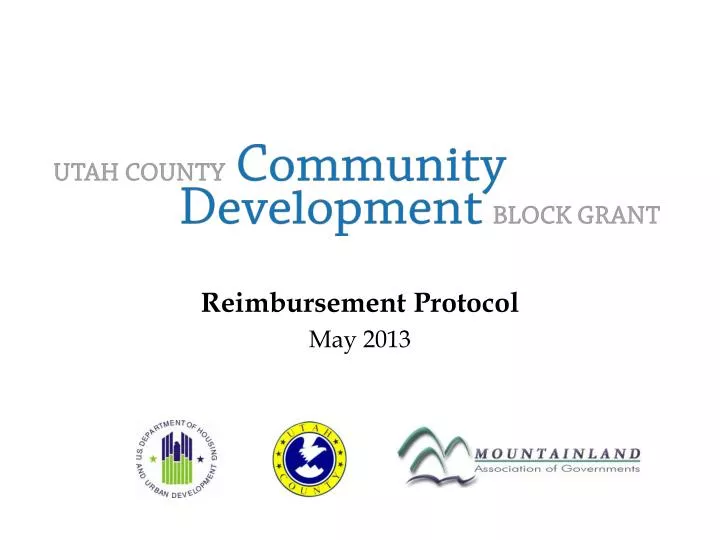 reimbursement protocol may 2013